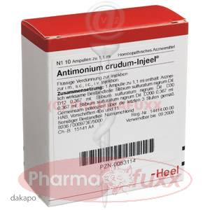 ANTIMONIUM CRUDUM INJEELE 1,1 ml, 10 Stk