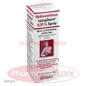 HYDROCORTISON ratiopharm 0,25% Spray, 30 ml