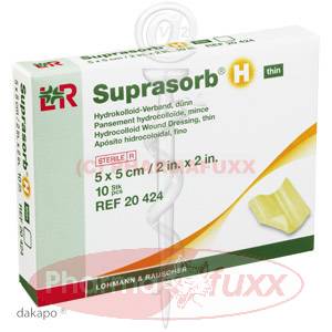 SUPRASORB H Hydrokoll.Verb.5x5cm duenn 20424, 10 Stk