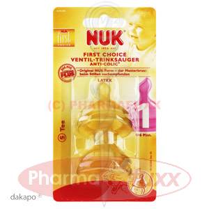 NUK First Choice Ventilsauger Latex Gr.1 S, 2 Stk