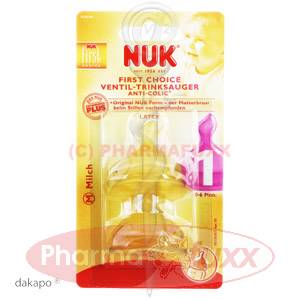 NUK First Choice Ventilsauger Latex Gr.1 M, 2 Stk
