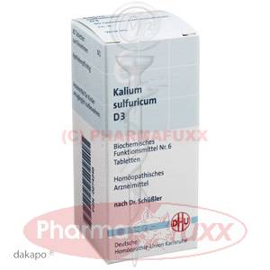 BIOCHEMIE 6 Kalium sulfuricum D 3 Tabl., 80 Stk