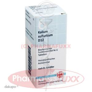 BIOCHEMIE 6 Kalium sulfuricum D 12 Tabl., 80 Stk