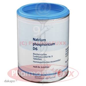 BIOCHEMIE 9 Natrium phosphoricum D 6 Tabl., 1000 Stk