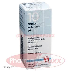 BIOCHEMIE 10 Natrium sulfuricum D 3 Tabl., 80 Stk