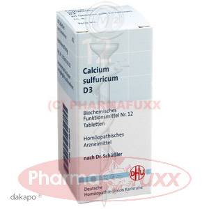 BIOCHEMIE 12 Calcium sulfuricum D 3 Tabl., 80 Stk