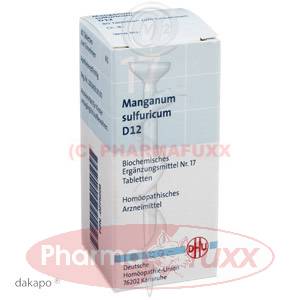 BIOCHEMIE 17 Manganum sulfuricum D 12 Tabl., 80 Stk