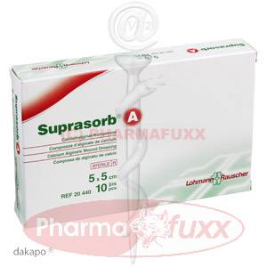 SUPRASORB A Calciumalginat Kompr.5x5cm 20440, 10 Stk