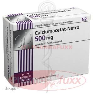 CALCIUMACETAT NEFRO 500 mg Filmtabl., 100 Stk