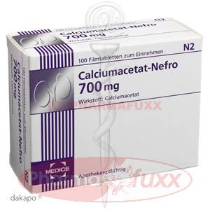 CALCIUMACETAT NEFRO 700 mg Filmtabl., 100 Stk