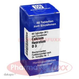 BIOCHEMIE 1 Calcium fluoratum D 3 Tabl., 80 Stk
