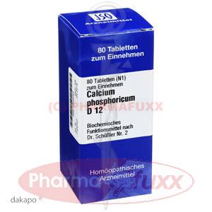 BIOCHEMIE 2 Calcium phosphoricum D 12 Tabl., 80 Stk