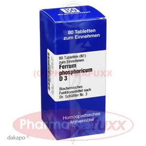 BIOCHEMIE 3 Ferrum phosphoricum D 3 Tabl., 80 Stk