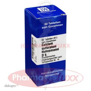BIOCHEMIE 18 Calcium sulfuratum D 6 Tabl., 80 Stk