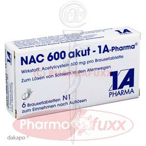 NAC 600 akut 1A Pharma Brausetabl., 6 Stk