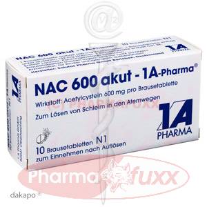 NAC 600 akut 1A Pharma Brausetabl., 10 Stk