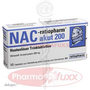 NAC ratiopharm akut 200 Hustenl.Trinktabl., 10 Stk