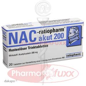 NAC ratiopharm akut 200 Hustenl.Trinktabl., 20 Stk