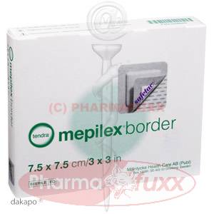MEPILEX Border Schaumverband 7,5x7,5cm, 5 Stk