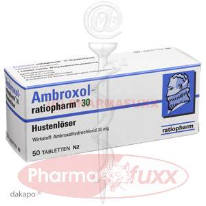 AMBROXOL ratiopharm 30 Hustenloeser Tabl., 50 Stk
