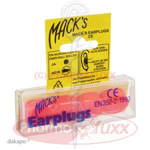 MACKS Earpluggs Hot orange, 4 Stk