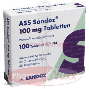 ASS SANDOZ 100 mg Tabl., 100 Stk