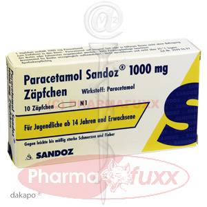 PARACETAMOL Sandoz 1000 mg Suppos., 10 Stk