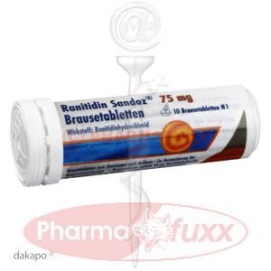 RANITIDIN Sandoz 75 mg Brausetabl., 10 Stk