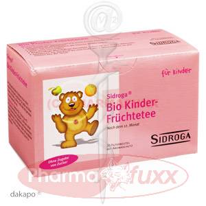 SIDROGA Bio Kinder Fruechtetee Filterbtl., 20 Stk
