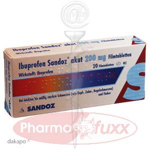 IBUPROFEN Sandoz akut 200 mg Filmtabl., 20 Stk