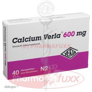 CALCIUM VERLA 600 mg Filmtabl., 40 Stk