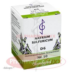 BIOCHEMIE 10 Natrium sulfuricum D 6 Tabl., 80 Stk