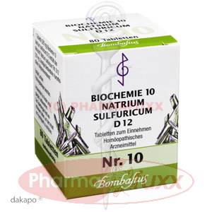 BIOCHEMIE 10 Natrium sulfuricum D 12 Tabl., 80 Stk