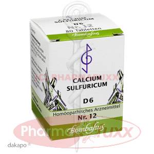 BIOCHEMIE 12 Calcium sulfuricum D 6 Tabl., 80 Stk