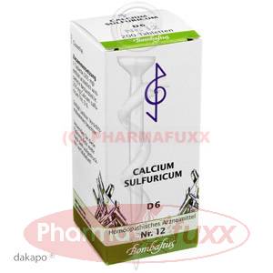 BIOCHEMIE 12 Calcium sulfuricum D 6 Tabl., 200 Stk