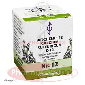 BIOCHEMIE 12 Calcium sulfuricum D 12 Tabl., 80 Stk