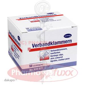 VERBANDKLAMMERN Hartmann hautf. 939621/8, 50 Stk