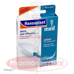 HANSAPLAST med Aktiv Gel Pflaster klein 47669, 8 Stk