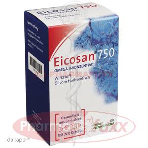 EICOSAN 750 Omega 3 Konzentrat Kapseln, 120 Stk