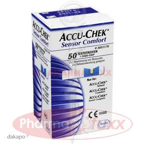 ACCU CHEK Sensor Comfort Glucose Teststreifen, 50 Stk