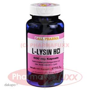 L-LYSIN 500 mg Kapseln, 100 Stk