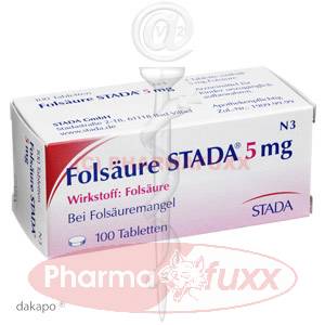 FOLSAEURE STADA 5 mg Tabl., 100 Stk