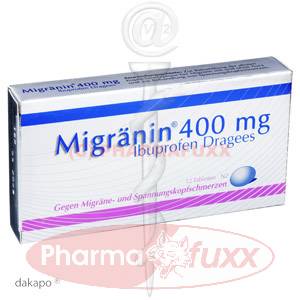 MIGRAENIN 400 mg Ibuprofen Drag., 12 Stk