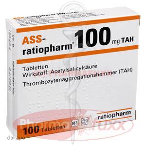 ASS RATIOPHARM 100 TAH Tabl., 100 Stk
