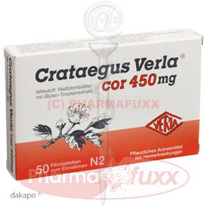 CRATAEGUS VERLA Cor 450 mg Filmtabl., 50 Stk
