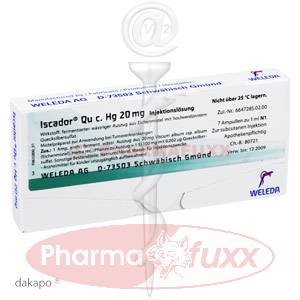 ISCADOR QU c. Hg. 20 mg Amp., 7 ml