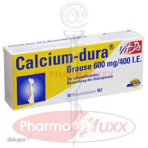 CALCIUM DURA Vit. D3 600 mg Brausetabl., 40 Stk