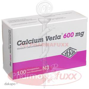 CALCIUM VERLA 600 mg Filmtabl., 100 Stk