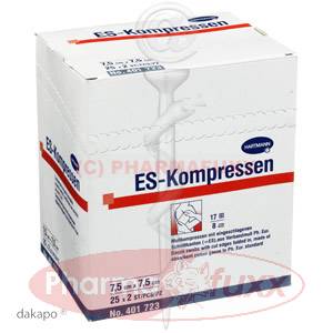ES-KOMPRESSEN steril 8f 7,5x7,5cm, 50 Stk