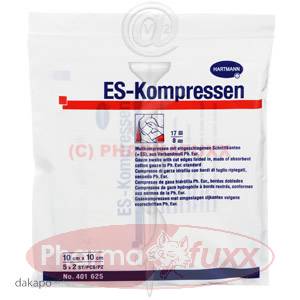 ES-KOMPRESSEN steril 8f 10x10cm, 10 Stk